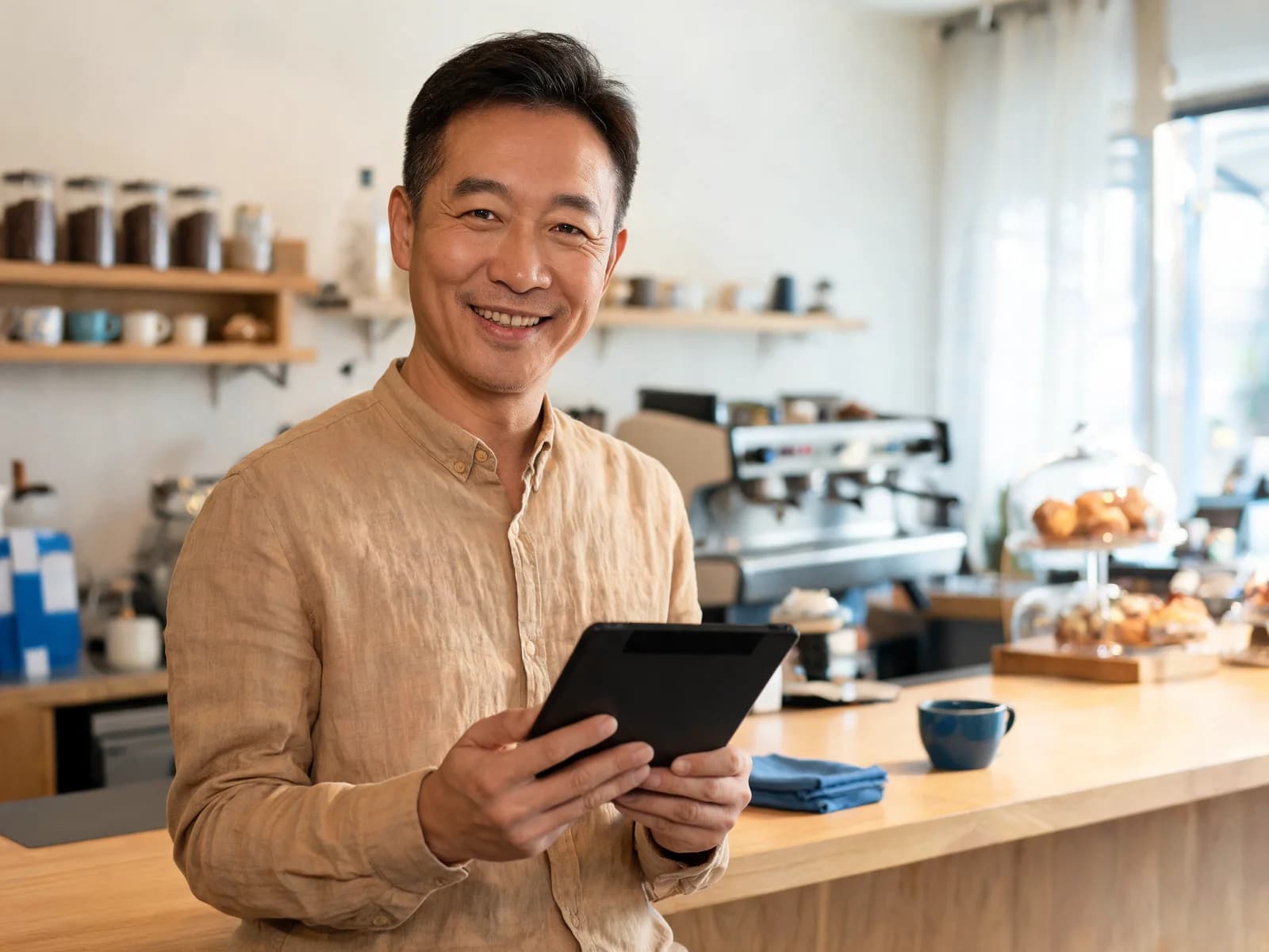 Horeca-ondernemer werkt met Grootly